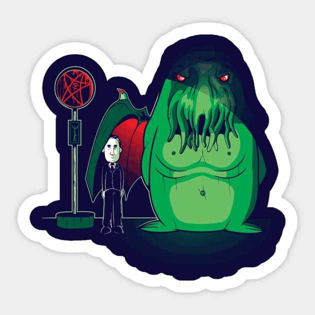 Cthulhu Waits Sticker by Ratigan